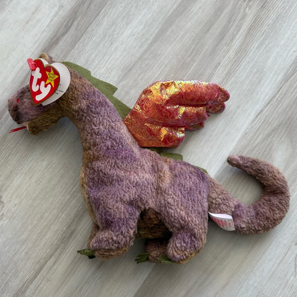 Rare "Scorch" the Dragon Ty Beanie Baby Retired 1998 with Tag Errors!